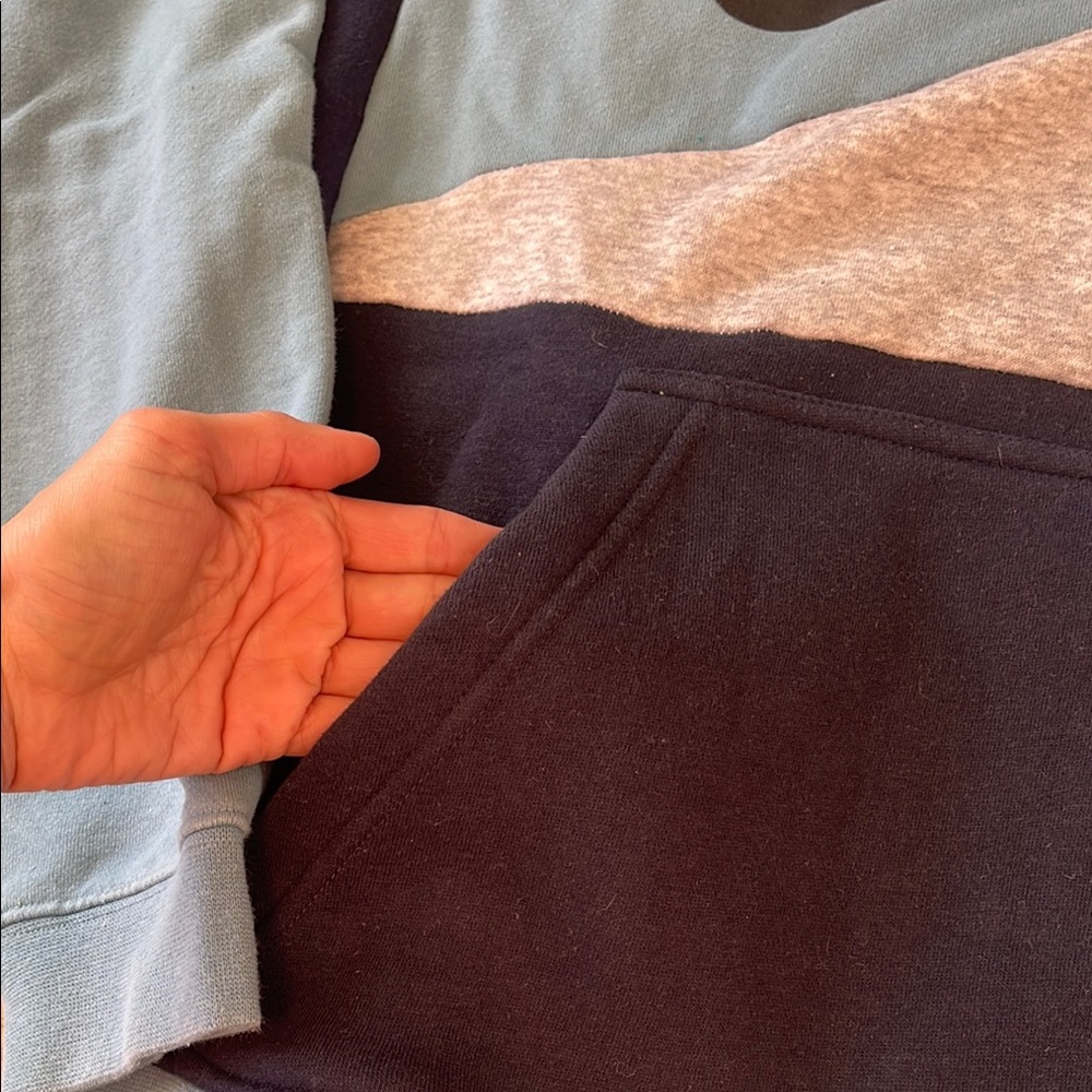 Nike Reworked Blue Colorblock Sweater - Picture 4 of 6